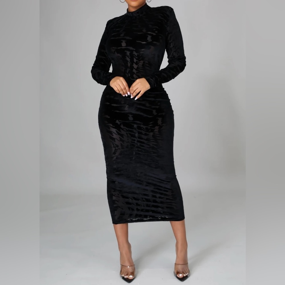 Black Evening Dress - Maxi